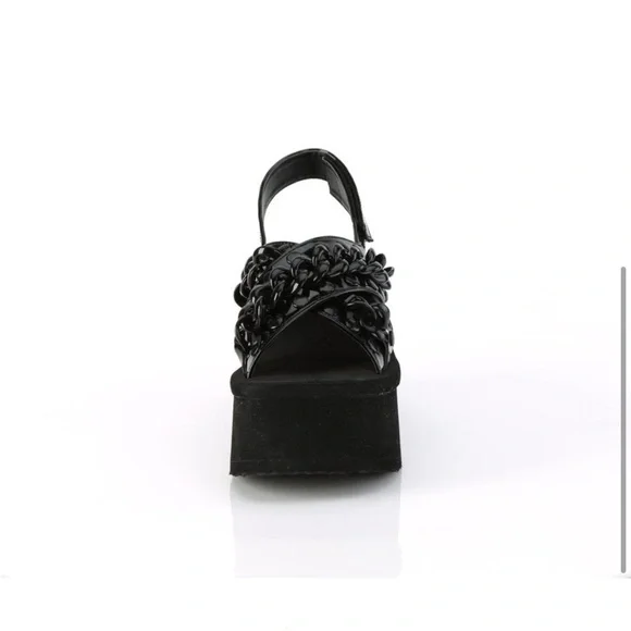 DEMONIA FUNN-12 PLATFORM SLIDES SIZE 8 NIB - Picture 10 of 11